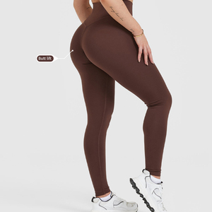 Gran oferta, mallas de contorno de cintura alta para mujer, pantalones de Yoga para entrenamiento, mallas deportivas para gimnasio, mallas con Control de fruncido para mujer - Product Image 4