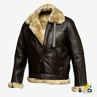 Veste en cuir d'agneau véritable RAF B3 pour homme, sur mesure, vente en gros, fabrication sur mesure