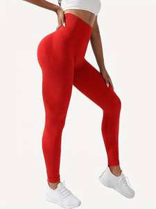 Leggings de Yoga con Cintura Elástica, Nuevo Diseño, Leggings para Mujer con Control de Abdomen, Leggings Sin Costuras para Gimnasio, Deporte, Fitness y Yoga - Product Image 3