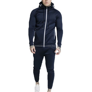 Trajes Deportivos para Hombre, Personalizados, al por Mayor, Transpirables, de Color Liso, para Correr, Cómodos, Estilo Casual, 100% Algodón - Product Image 1