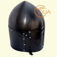 Casque de Chevalier Templier du XIIIe Siècle Prêt au Combat, Casque de Croisé en Métal Émaillé Découpé, Impression Personnalisée, Armure du Nouvel An