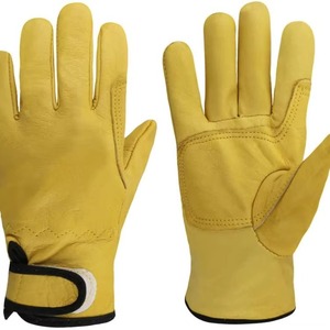 Gants de sécurité de travail en cuir de vachette pour hommes pour la conduite industrielle Gants de conducteur à prix d'usine - Product Image 5