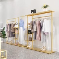 Porte-vêtements Premium Robustes et Lavables, Présentoir Vertical Modulaire avec Étagères Latérales, Couleur Personnalisable pour Vêtements