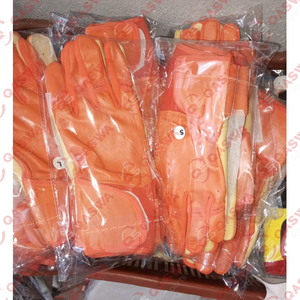 Cabretta cuir longue manchette Softball gants de frappeur en cuir véritable longue manchette Baseball gants de frappeur - Product Image 2