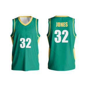 Camiseta de baloncesto ligera de secado rápido al por mayor para hombres último diseño OEM con técnica de impresión por sublimación - Product Image 1