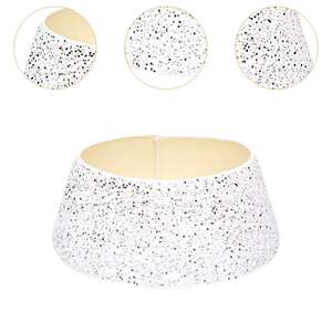 Collier d'arbre en métal pour arbre de Noël ferme décor de vacances anneau réglable robuste base décorative moderne rustique - Product Image 4