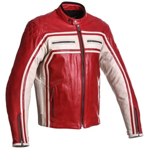 2025 grande taille en gros hommes de haute qualité en cuir de mouton/vache véritable col montant moto veste hiver décontracté fermeture éclair - Product Image 5