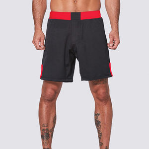 Shorts de lutte pour hommes, unis, sans logo, personnalisables, vente en gros, taille élastique, écologiques, vêtements d'entraînement pour les arts martiaux - Product Image 1