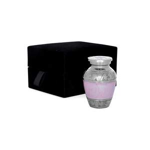 Urnas de recuerdo de cremación de Metal de alta calidad personalizadas, precio al por mayor, urnas funerarias, recuerdo de entierro para cenizas con caja de terciopelo - Product Image 1