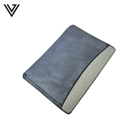 Dompet Kartu Kulit PU Anti-RFID Dua Warna Mewah Berkualitas Tinggi Multifungsi Stylish Tahan Lama Desain Tipis Terbuka