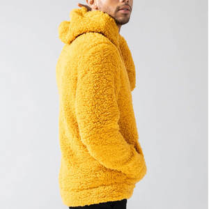 Sweat-shirt à capuche en molleton surdimensionné pour homme de haute qualité, 100% coton, uni, personnalisé, pour la rue, vente en gros, épais pour l'hiver - Product Image 3