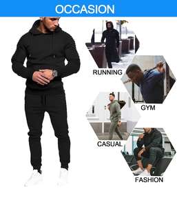 Survêtements d'hiver pour hommes fabriqués en usine, taille plus personnalisable, avec fonction de séchage rapide, prix basé sur la création de logo - Product Image 4