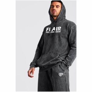 Chándal con capucha de algodón 100% de gran tamaño para hombre, ropa de invierno de estilo vintage con detalle de costura cuadrada, técnicas bordadas con cuentas - Product Image 4