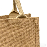 Sac fourre-tout en jute écologique avec logo personnalisé, sacs de courses réutilisables en toile de jute, sacs cadeaux imprimés à motifs floraux, vente en gros OEM/ODM