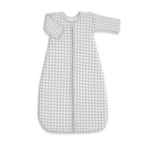 Mod. Sac de couchage doux Vichy 70 cm gris style enveloppe pour le sommeil des enfants - Product Image 1