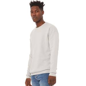 Logotipo personalizado en relieve al por mayor de cuello redondo sudadera Unisex 100% algodón hombres sudadera térmica - Product Image 2