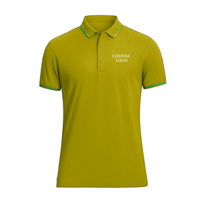 Polo élégant pour hommes 100 coton à manches courtes coupe classique confortable Golf Polo T Shirt personnalisable - Product Image 1