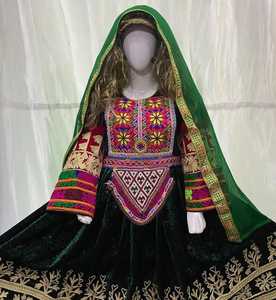 Dernières robes afghanes brodées à la main avec des diamants, Pakistan, femmes musulmanes du Golfe, robe de soirée, luxe, fabriquées en tissu de soie - Product Image 2