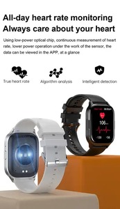 2024 QC A8 HK21 2.01 ''Amoled affichage Smartwatch BT appel sommeil Tracker IP67 étanche pour hommes femmes carré Gel de silice bande - Product Image 6