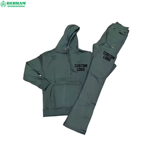 เสื้อผ้าสตรีทแวร์ Behram International ผ้าฝ้าย 100% เนื้อหนา ระบายอากาศได้ดี เป็นมิตรกับสิ่งแวดล้อม เสื้อพูลโอเวอร์สำหรับฤดูหนาว ชุดวอร์มสำหรับวิ่งออกกำลังกาย - Product Image 3