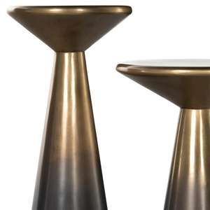 Mesa auxiliar de aluminio Golden Burning con revestimiento protector para ambientes exteriores e interiores a precio mayorista - Product Image 3