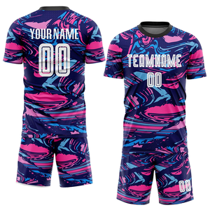 Uniforme de football pour hommes, fabrication professionnelle, prix abordable, imprimé, 100% polyester extensible, sans couture, antibactérien, respirant, faible MOQ - Product Image 1