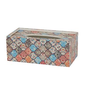 Porte-serviettes en papier rectangulaire avec finition émaillée pour le salon, la salle à manger et la décoration de la maison, boîte à mouchoirs décorative - Product Image 6