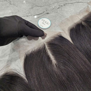 Natural <b>Color</b> Bone Straight Super Double Virgin Remy Vietnamese Human <b>Hair</b> Bundles with Closure Machine Double Weft 100 Grams - Product Image 4