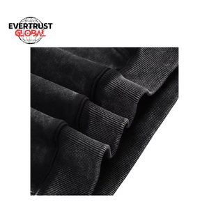 Sudadera con capucha de gran tamaño personalizada de punto sólido de algodón 100% de alta calidad para hombre - Product Image 6