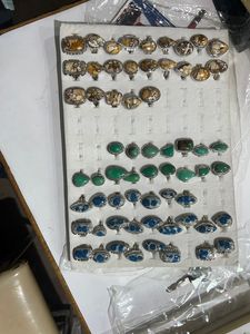 Unisex 925 Silver <b>Ring</b> Natural Gemstones Gemstone Cabochon <b>Ring</b> Featuring Jasper Designer Gemstone <b>Ring</b> Fine Unisex <b>Rings</b> - Product Image 3