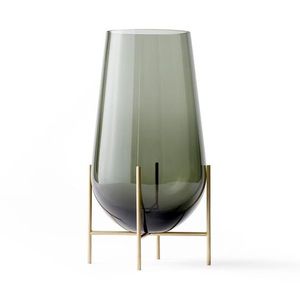 Ensemble de 2 vases de table en aluminium et verre, style Art déco, faits à la main, pour la décoration de la maison et du bureau - Product Image 4