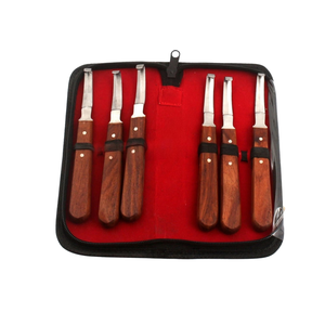 Juego de herramientas de herrador de acero inoxidable profesional de 6 piezas, Kit de cuidado de pezuñas de caballo duradero, instrumento veterinario equino, recortador de pezuñas - Product Image 6