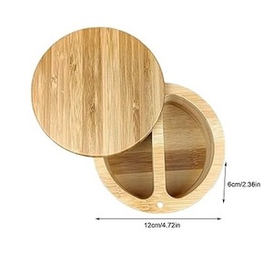 Salero de Madera 100% Natural, Diseño Más Reciente, Artesanía Hecha a Mano, Tamaño Personalizado Disponible - Product Image 4