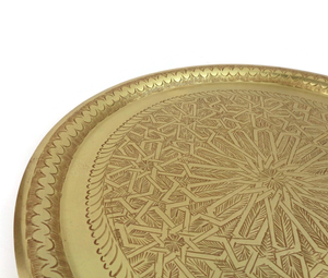 Plato Hondo Redondo Vintage de Lujo para Frutas y Alimentos, Bandeja de Acero Inoxidable Ecológica con Relieve para Hogar, Restaurante, Bodas y Eventos - Product Image 5