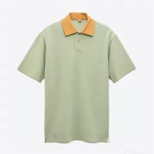 Chemises de golf personnalisées Tissu piqué 100% Coton T-shirts Polos à broderie à séchage rapide Polos solides pour hommes - Product Image 5