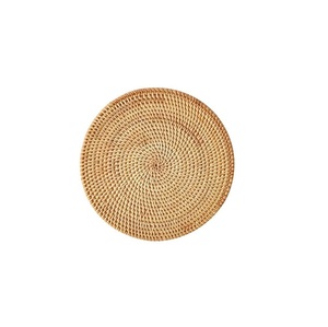 Posavasos de alta calidad y precio barato de tamaño personalizado con posavasos de ratán tejido a mano posavasos de ratán a la venta - Product Image 1