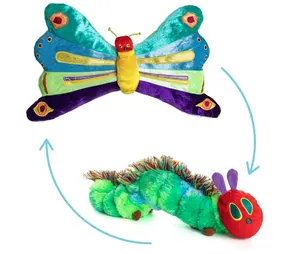 Goedkope Prijs Custom Dier Knuffel Worm Pluche Speelgoed Kleurrijke Leren Pluche Speelgoed Voor Kind