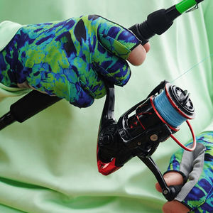 Gants de pêche haute performance avec une prise en main antidérapante durable, maille respirante pour un confort durable dans les gants de pêche en eau salée - Product Image 6