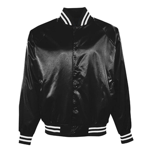 Personalizado nuevo estilo satén bombardero Varsity chaqueta personalizada bordado seda Varsity béisbol chaqueta de los hombres Pakistán - Product Image 1