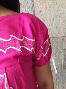 Mode femmes robes la plupart des ventes caftan mexicain brodé coloré paons robe mexicain Vintage Look Hippie Folk robe de soleil - Product Image 3