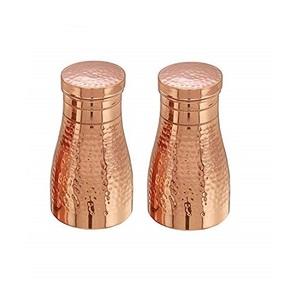 BOUTEILLE D'EAU AYURVEDIQUE 950 ML avec LAQUE SIPPER 100% CUIVRE FAIT MAIN - Product Image 4