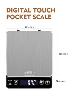 Wholesale Digital Kitchen <b>Scale</b> with Timer ABS Material Battery Powered Precision Weight Measuring Tool for <b>Coffee</b> Lab Use - Product Image 6