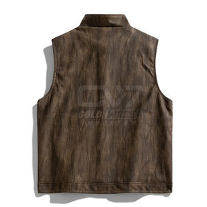 Chaleco de cuero transpirable y cómodo para hombre, ropa informal, precio razonable, Chaleco de cuero para hombre hecho en fábrica - Product Image 3