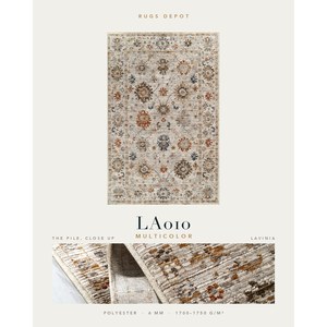 พรมโพลีเอสเตอร์ขายส่ง LAVINIA LA010 หลายสี ผลิตด้วยเครื่องจักร พรมตุรกี สำหรับห้องนั่งเล่น โครงการโรงแรม - Product Image 2
