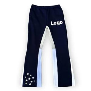 Pantalones Deportivos de Hombre Personalizados, Estilo Vintage, Lavado Ácido, Decoloración al Sol, Corte Acampanado, Cordones Ajustables, Cintura Media, Casuales, de Felpa, Secado Rápido, de Fabricante - Product Image 1