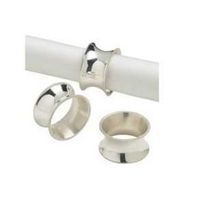 Rond de serviette en métal au design simple plaqué or parfait pour les fêtes de mariage et la décoration de table de restaurant à la maison - Product Image 4