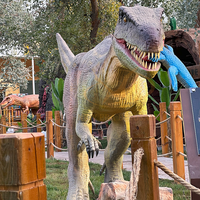 Modèle de parc animatronique en métal de modèle de dinosaure simulé robotique électrique intérieur/extérieur pour centre commercial espace public aéroport pour