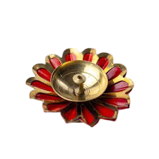 Porte-bougie et support en métal écologique, fait main, décoration d'intérieur, objet décoratif et cadeau, laiton, fabriqué en Inde - Product Image 5