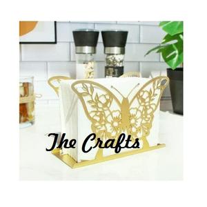 Porte-serviettes en métal à motif de feuilles pour la décoration de table à la maison, à l'hôtel et au restaurant, à prix abordable - Product Image 5