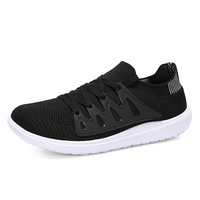 Chaussures de course à tête large nouvelles chaussures de sport en tissu volant pour hommes 46 chaussures de grande taille légères antidérapantes à bout large